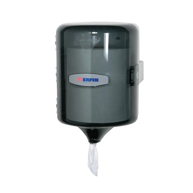 Merfin® Paper Towel Dispenser Plastic Black Centerpull 1/Each