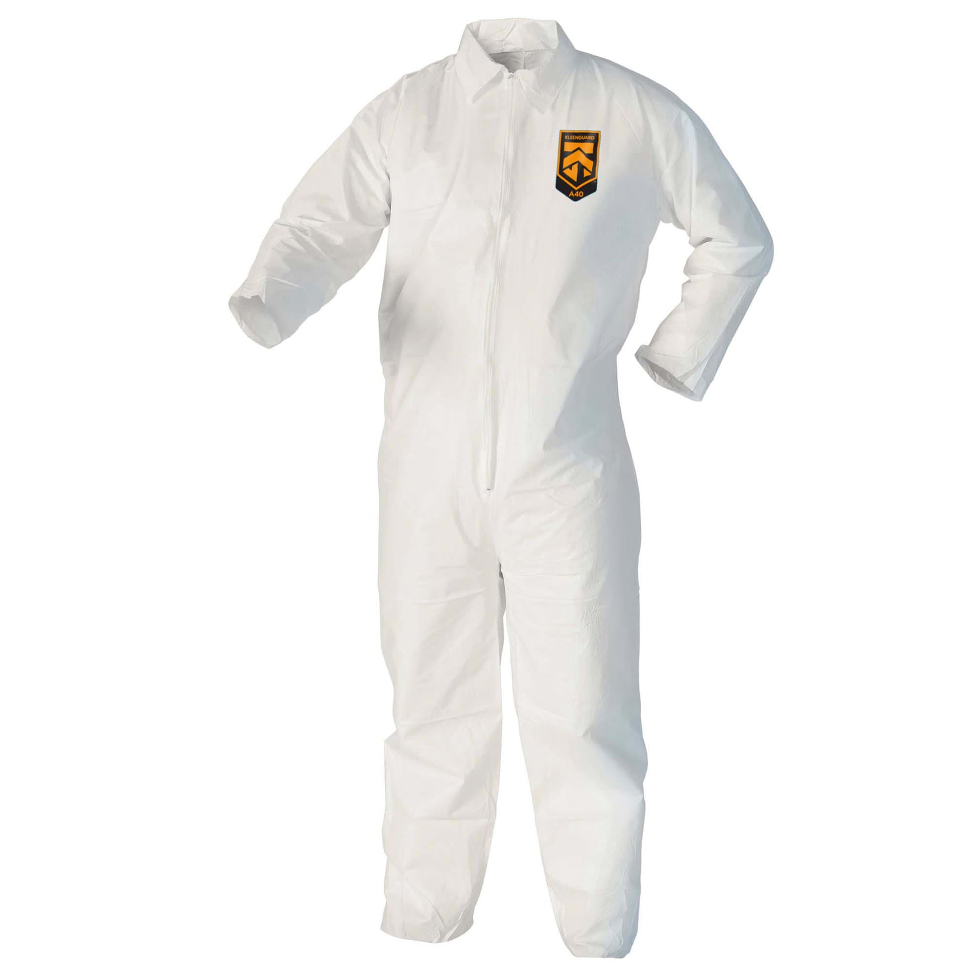 KleenGuard™ Coveralls XXL White Microporous Film Laminate Zippered Front 25/Case