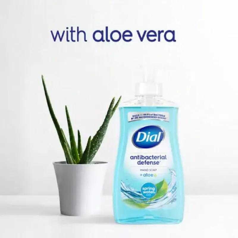 Dial Hand Soap Liquid 11 OZ Spring Water Antibacterial 12/Carton