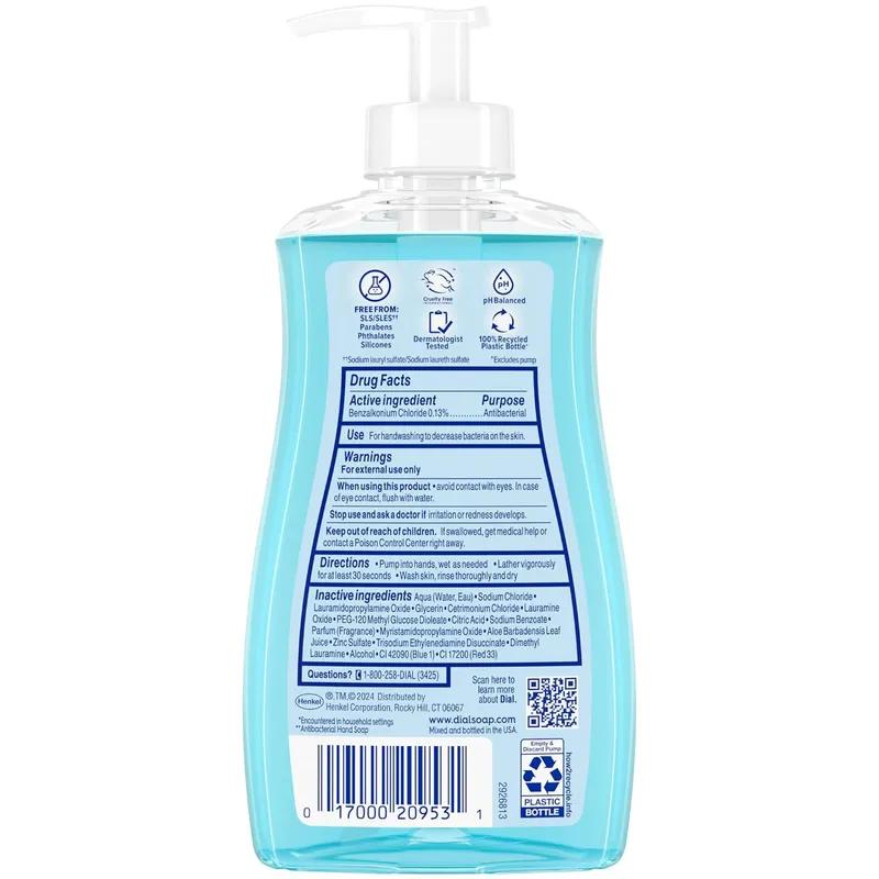 Dial Hand Soap Liquid 11 OZ Spring Water Antibacterial 12/Carton