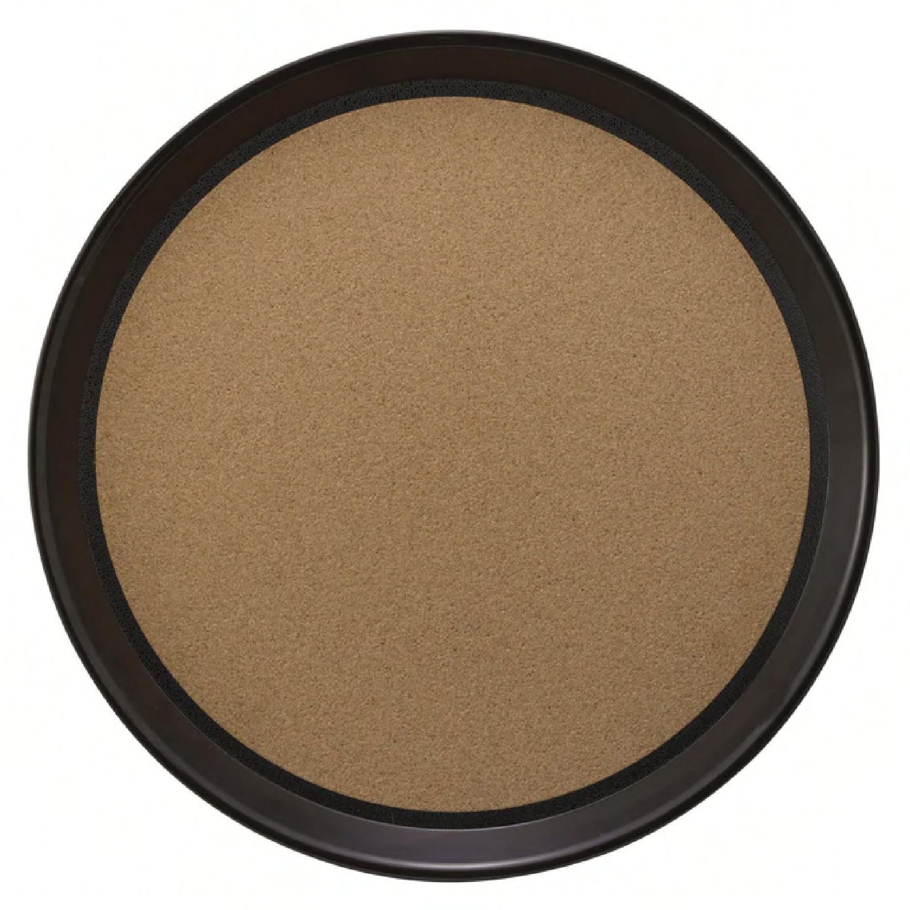 Tray 14.12X0.75 IN Plastic Round Cork-Lined 1/Each