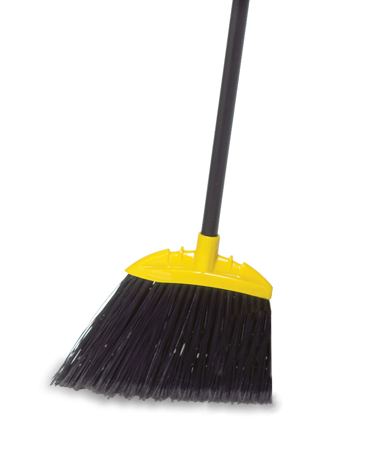 Multi-Purpose Broom 56IN Black Yellow Metal PP With 10IN Head Angled 1/Each