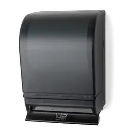 Paper Towel Dispenser 8.96X10.74X15.49 IN Plastic Black Translucent Push Bar Auto Transfer 1/Each
