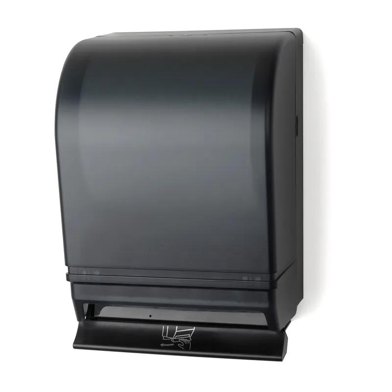 Paper Towel Dispenser 8.96X10.74X15.49 IN Plastic Black Translucent Push Bar Auto Transfer 1/Each