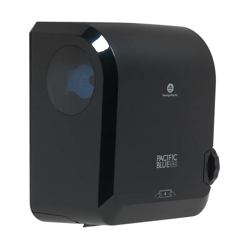 Pacific Blue Ultra™ Paper Towel Dispenser 9X12.9X16 IN Wall Mount Black 1-Roll Mechanical High Capacity 8IN Roll 1/Each