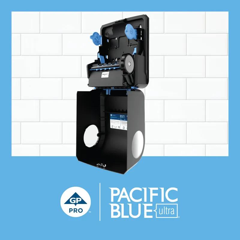 Pacific Blue Ultra™ Paper Towel Dispenser 9X12.9X16 IN Wall Mount Black 1-Roll Mechanical High Capacity 8IN Roll 1/Each