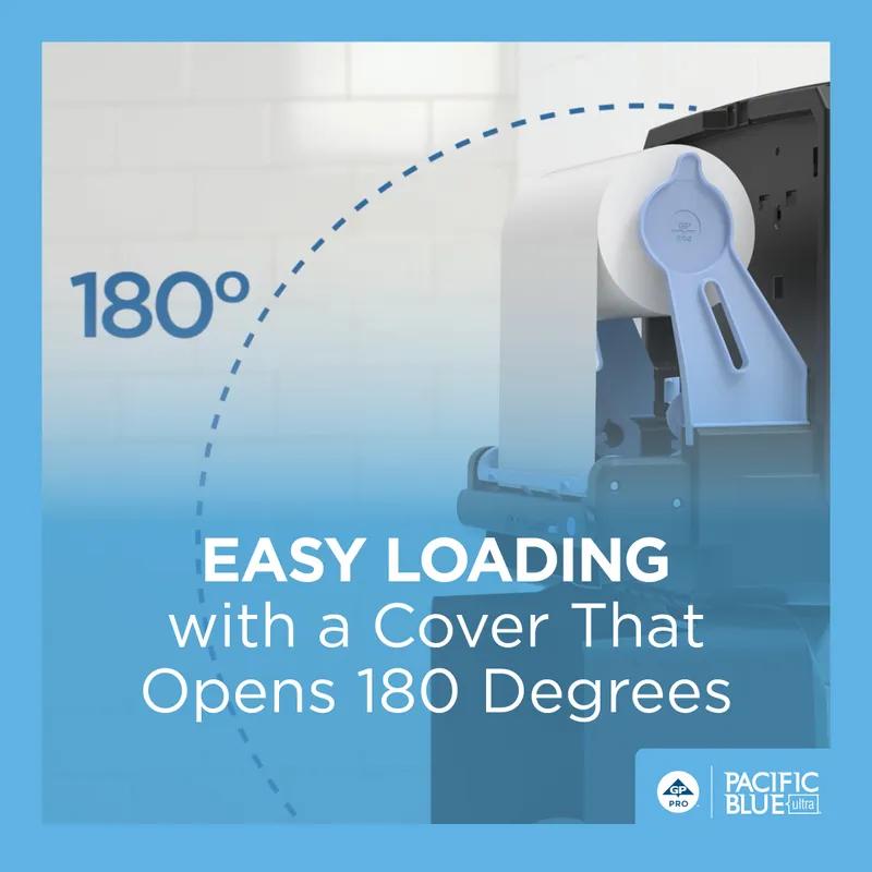 Pacific Blue Ultra™ Paper Towel Dispenser 9X12.9X16 IN Wall Mount Black 1-Roll Touchless High Capacity Automatic 1/Each