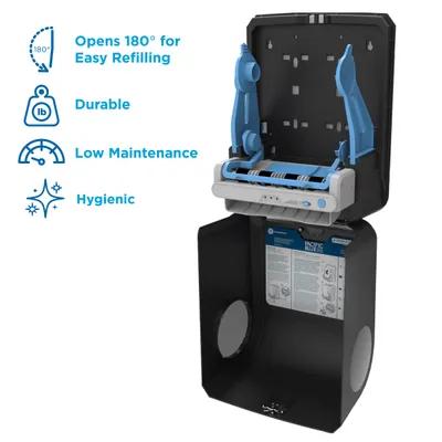 Pacific Blue Ultra™ Paper Towel Dispenser 9X12.9X16 IN Wall Mount Black 1-Roll Touchless High Capacity 1/Each