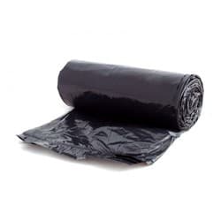 Victoria Bay Can Liner 43X48 IN 56 GAL Black Plastic 22MIC 25 Count/Roll 6 Rolls/Case