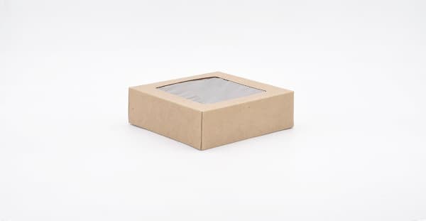 Victoria Bay Cake Box 8X8X2.5 IN Kraft With Window 200/Case