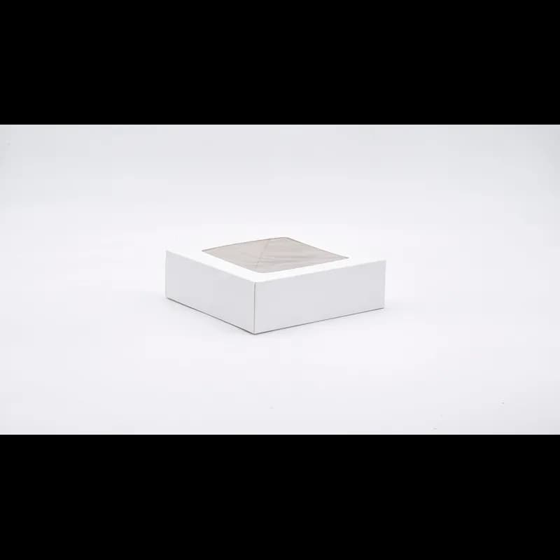 Victoria Bay Cake Box 8X8X2.5 IN White With Window 200/Case