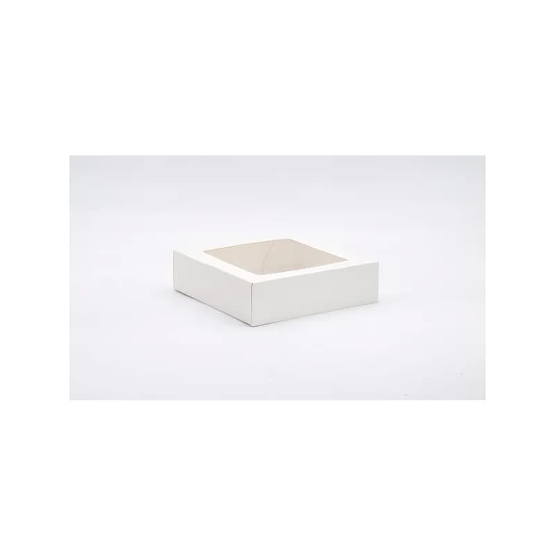 Victoria Bay Cake Box 9X9X2.5 IN White With Window 200/Case