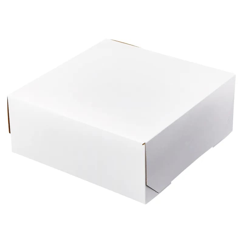 Victoria Bay Cake Box 10X10X4 IN Paperboard White 100/Bundle