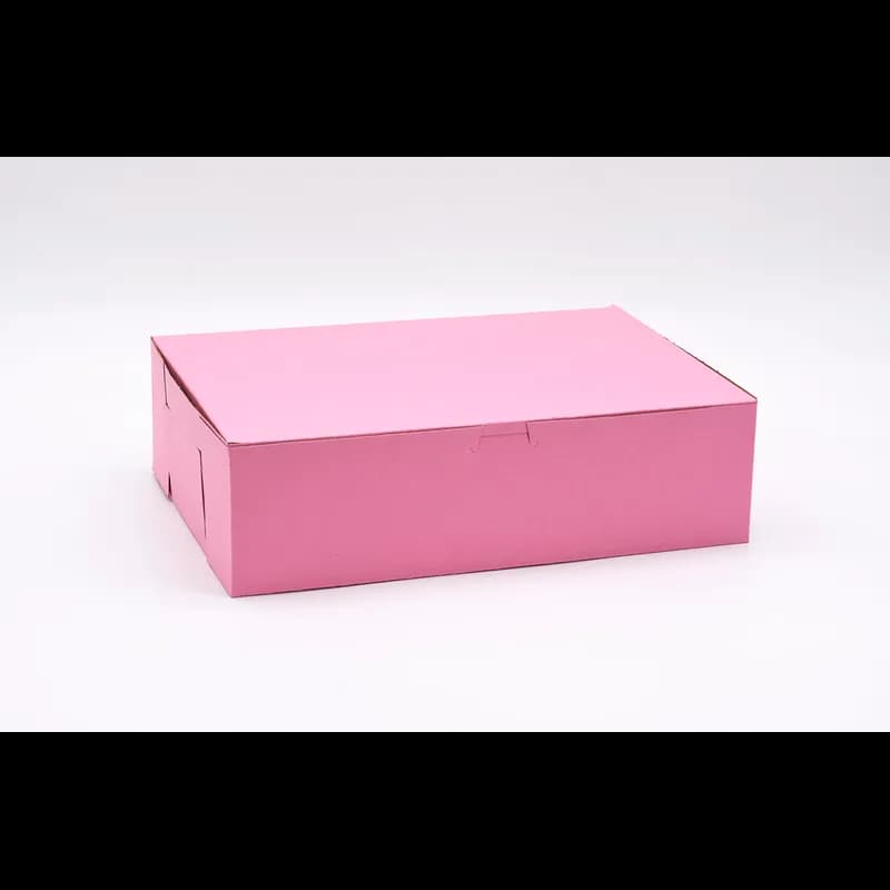 Victoria Bay Cake Box 14X10X4 IN Paperboard Pink 100/Bundle
