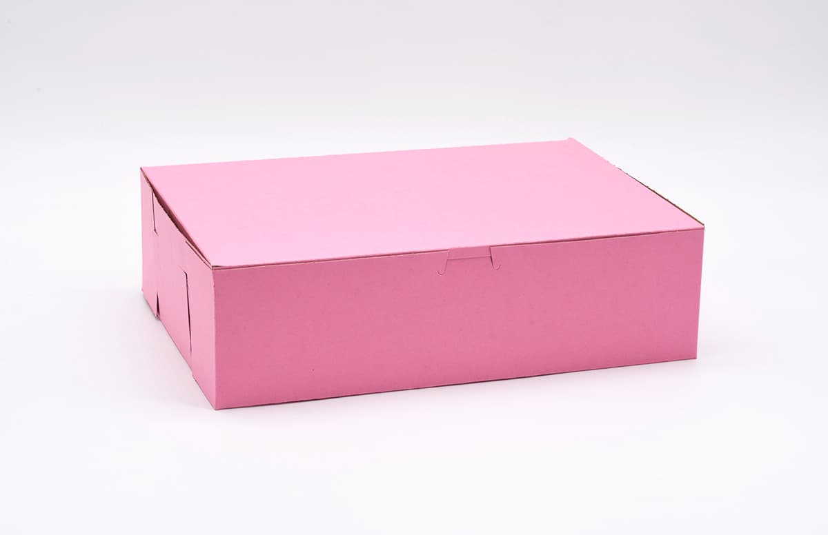 Victoria Bay Cake Box 14X10X4 IN Paperboard Pink 100/Bundle