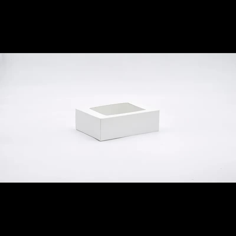 Victoria Bay Cake Box 8X5.75X2.5 IN White With Window 200/Case
