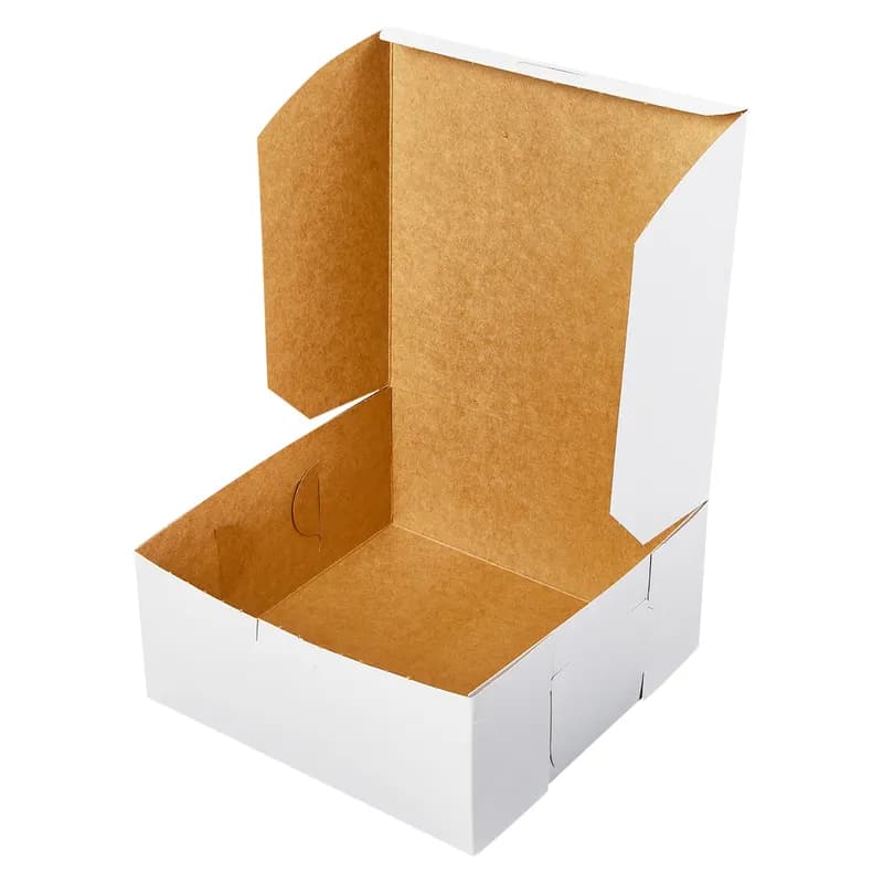 Victoria Bay Cake Box 9X9X4 IN Paperboard White 200/Bundle