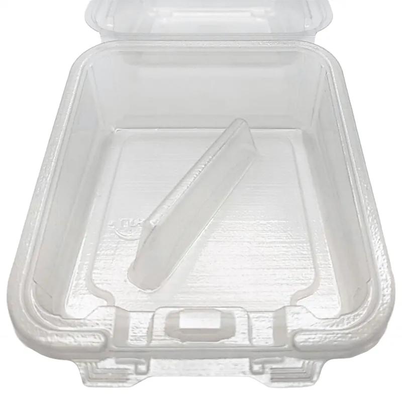 Cake Slice Hinged Container 2 CT 5.75X6.5X2.88 IN RPET Clear Tamper-Evident 400/Case