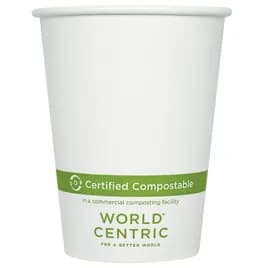 Hot Cup 12 OZ Paper PLA White 1000/Case