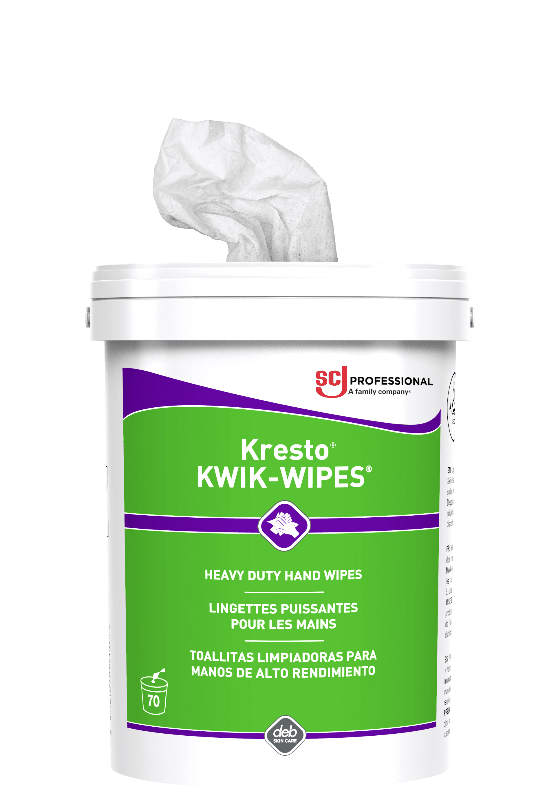 Kresto® Hand Wipes 10X12 IN Regular Heavy Duty 70 Count/Pack