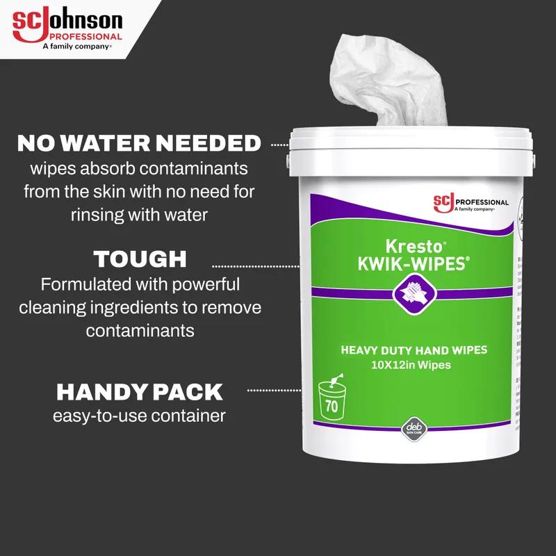 Kresto® Hand Wipes 10X12 IN Regular Heavy Duty 70 Count/Pack