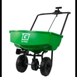 Salt & Ice Melt Spreader 70 LB Powder Coated Steel Polypropylene (PP) Adjustable Gate 1/Each