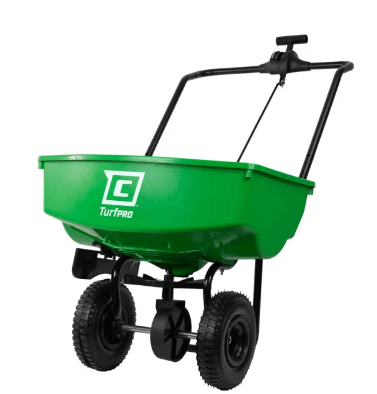 Salt & Ice Melt Spreader 70 LB Powder Coated Steel Polypropylene (PP) Adjustable Gate 1/Each