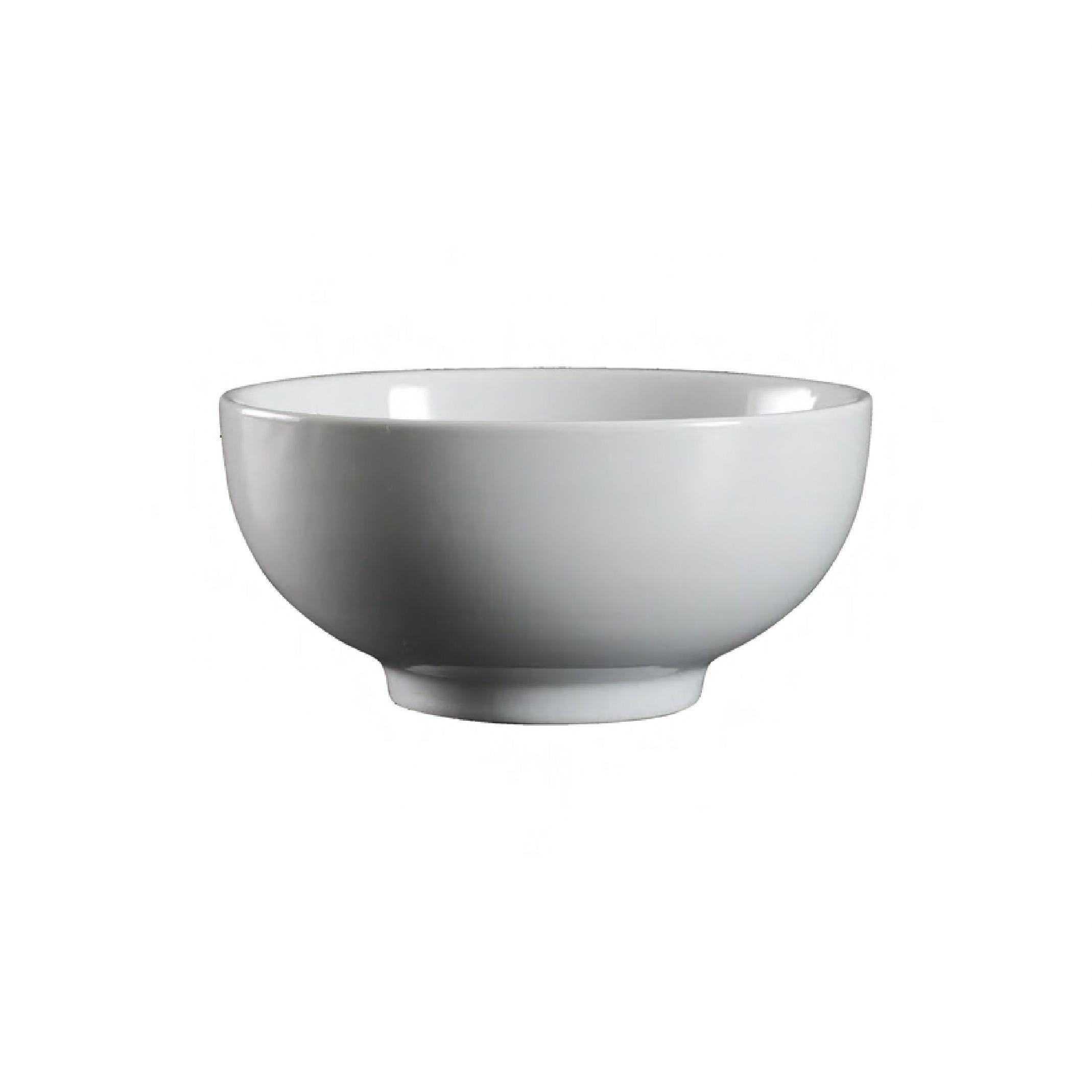 Ciotola Mixing Bowl 7 IN 32 OZ Porcelain White Round Dishwasher Safe Dual Ovenable 12/Case