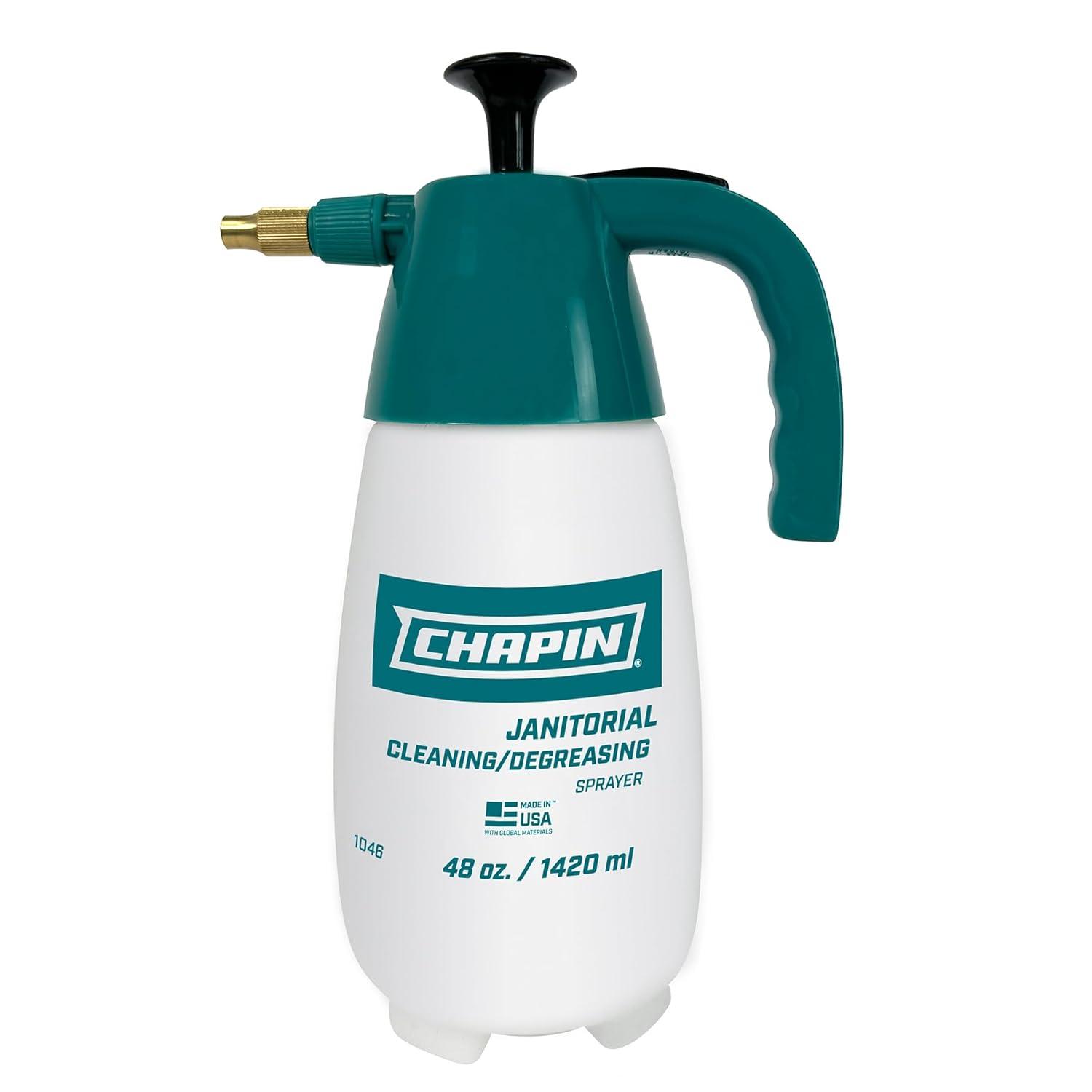 Pump Sprayer 48 OZ Plastic For Cleaner/Degreaser Chemical Resistant Handheld 1/Each