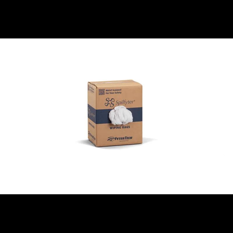 Spilfyter™ Bar Mop Rags 10 LB Cotton White New C Grade Box 1/Box