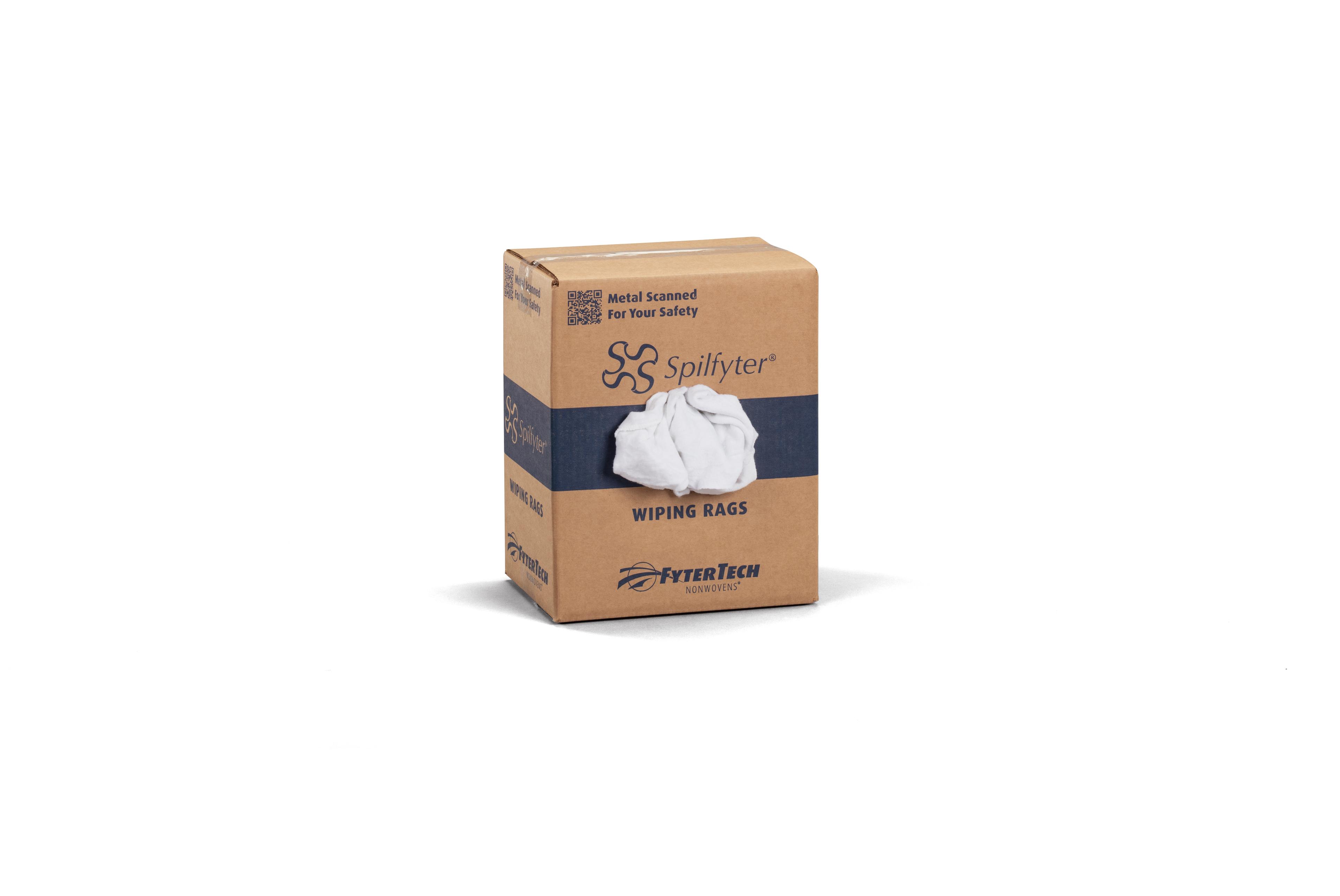 Spilfyter™ Knit Rag 10 LB Textile White Emulsion Reclaimed Box 1/Box