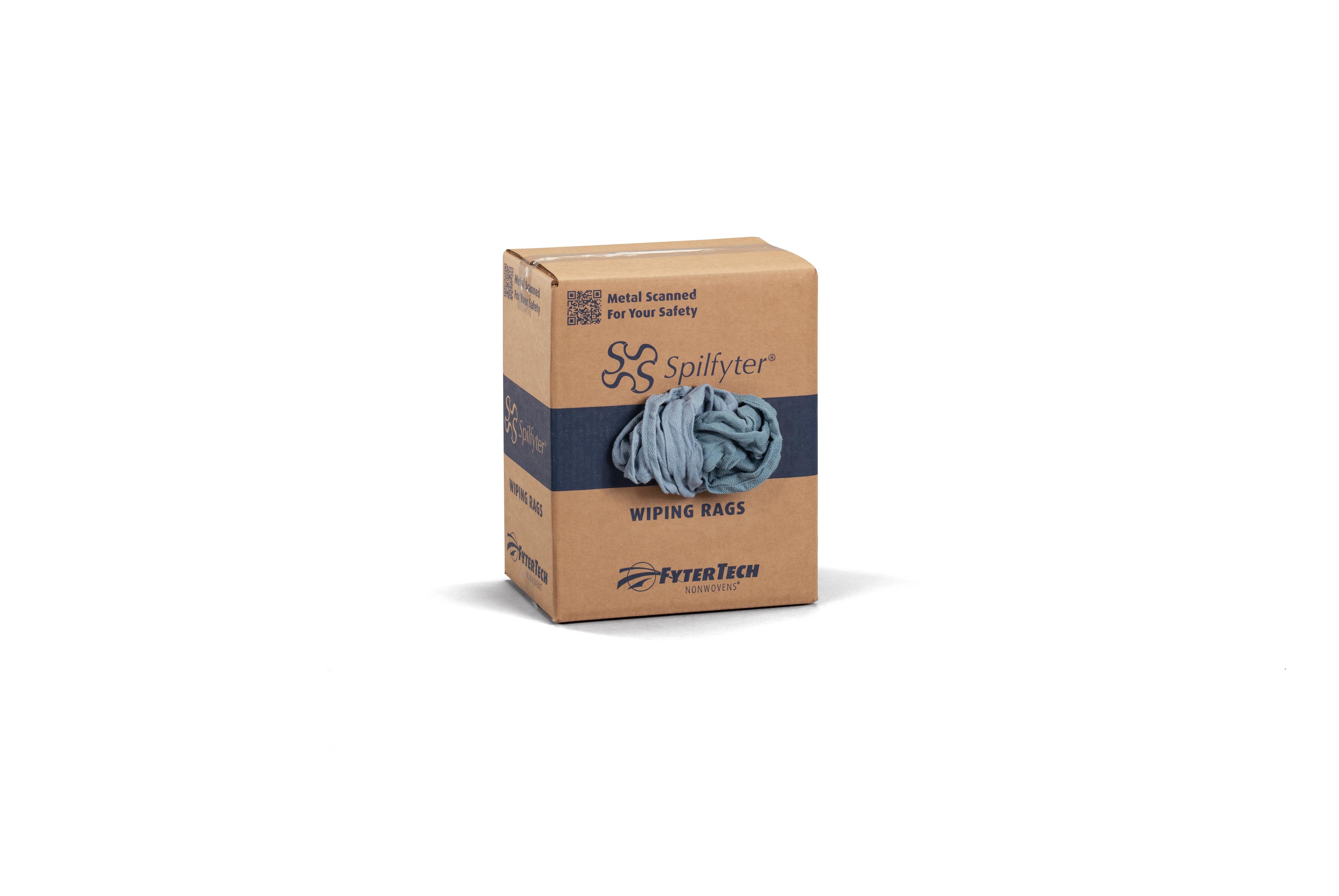 Spilfyter™ Huck Knit Rag 10 LB Textile Blue Green Reclaimed Box 1/Box