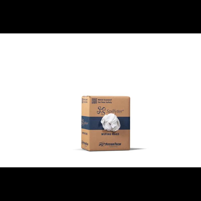 Spilfyter™ T-Shirt Rag 10 LB Textile White Reclaimed 1/Box