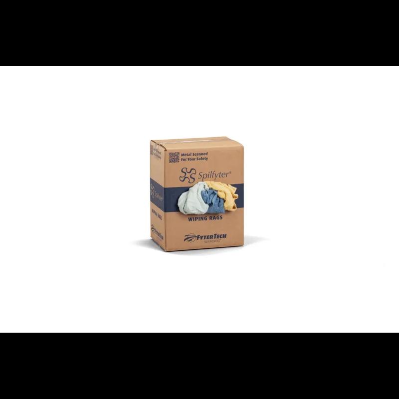 Spilfyter™ Knit Rag 10 LB Terry Cloth Assorted Reclaimed Cut Box 1/Box