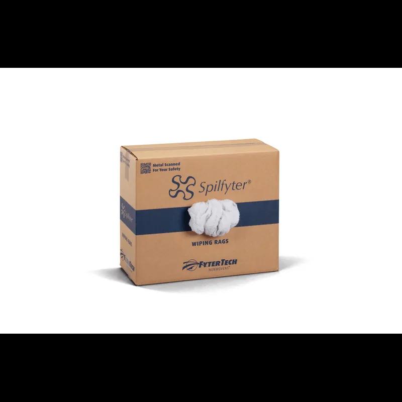 Spilfyter™ Knit Rag Bar Mop Rags 25 LB Cotton White New C Grade Box 1/Box