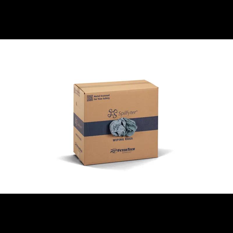 Huck Knit Rag 25 LB Blue Green Reclaimed Box 1/Box