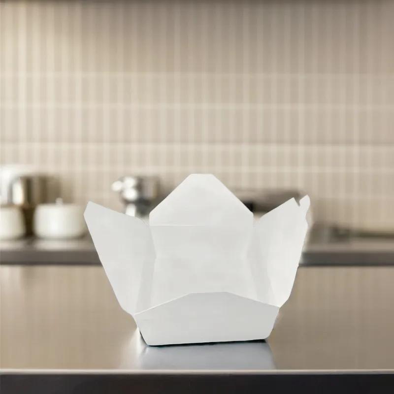 Victoria Bay #2 Take-Out Box Fold-Top 8.4X6.1X2 IN Paper White Cut Resistant Grease Resistant Leak Resistant 200/Case