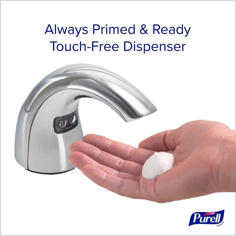 Purell® Soap Dispenser 2000 mL Chrome Metal Counter Mount With Metal Spout Fixture For CX 1/Case