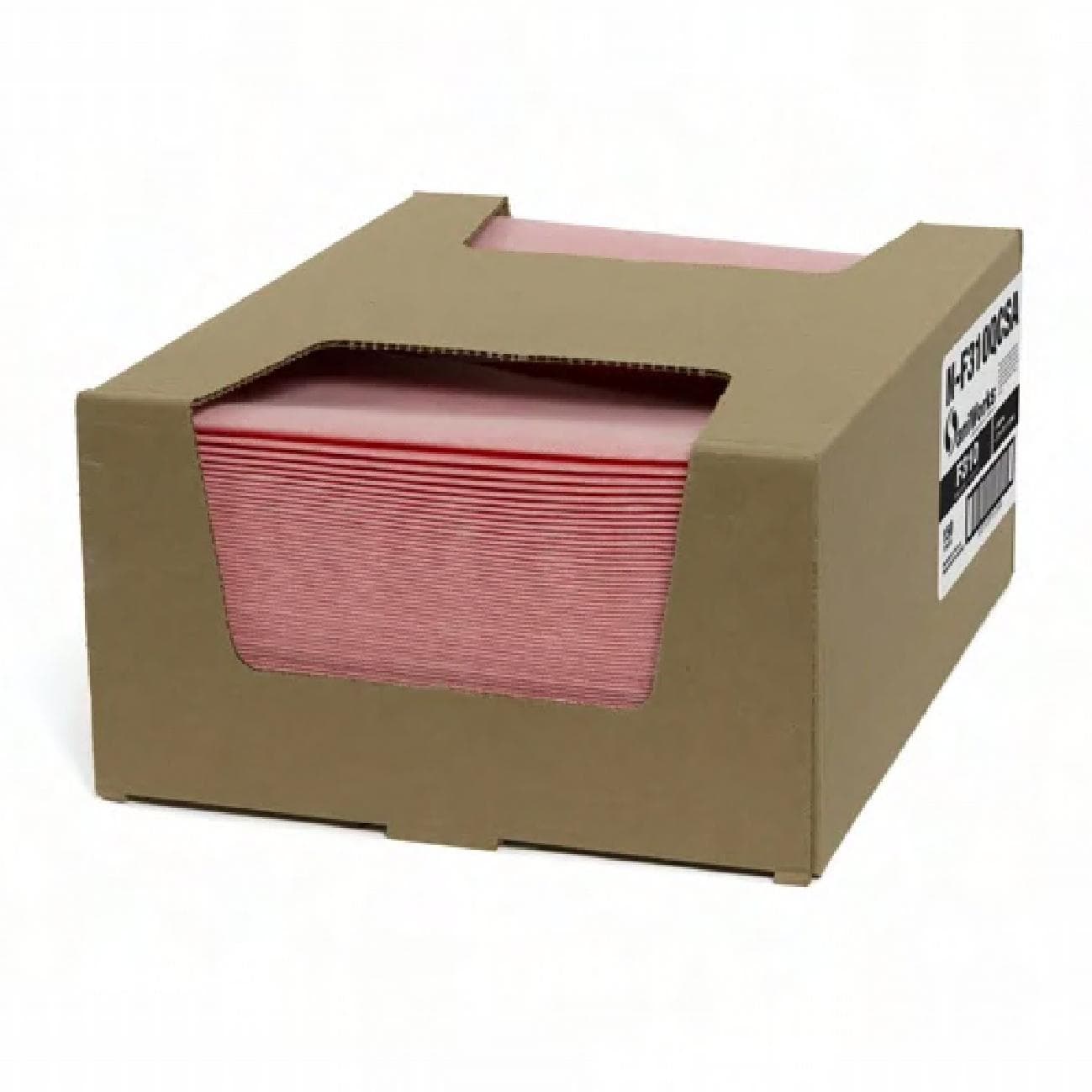 SaniWorks® Wipe Towel 13X21 IN Poly Rayon Blend Salmon 1/4 Fold Antimicrobial Deluxe 150/Case