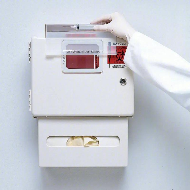 COVIDIEN Sharp Object Container 5.5X13 IN Plastic Wall Mount Enclosure 1/Each