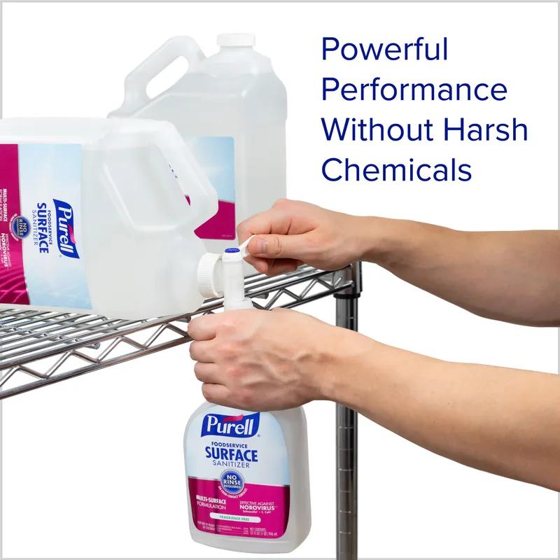 Purell® Unscented Food Service Sanitizer 1 GAL Multi Surface RTU 4/Case