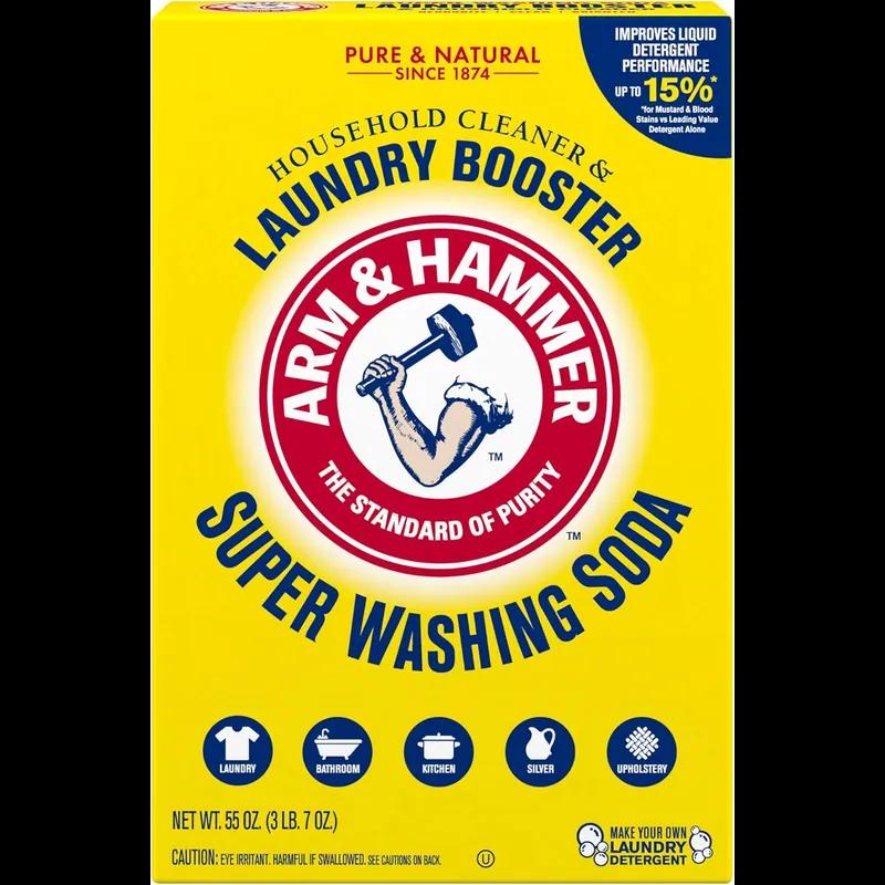 Arm & Hammer Laundry Detergent Wash Scent Booster 55 OZ Powder 12/Case