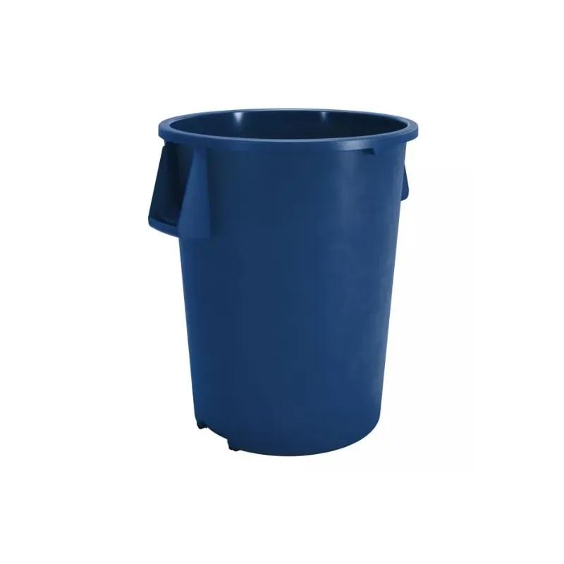 Bronco™ Trash Can 55 GAL Blue Round Plastic 1/Each