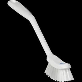 Dishes Brush PP Polyester Stainless Steel White Narrow Medium Bristle Stiffness 1/Each