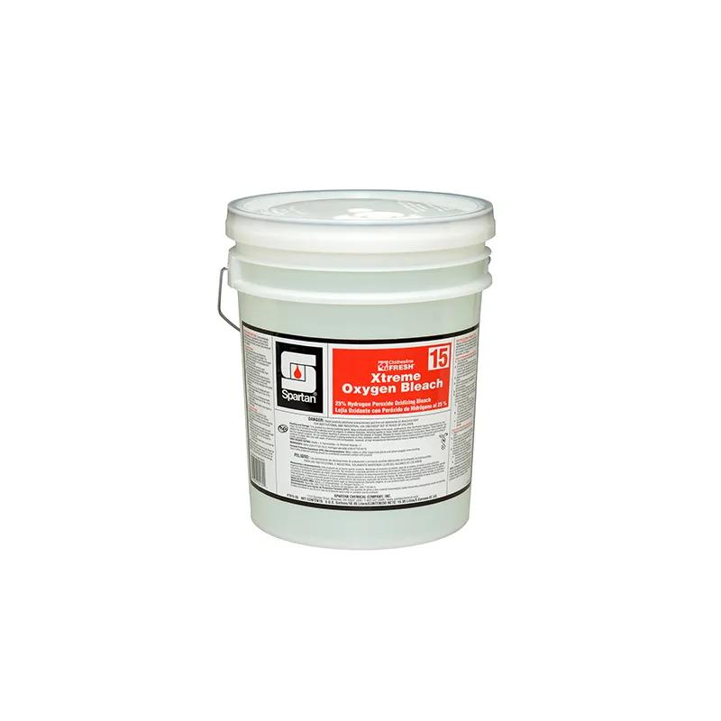 Clothesline Fresh® Xtreme® 15 Fragrance Free Oxygen Bleach 5 GAL Acidic RTU Hydrogen Peroxide 1/Pail
