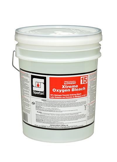 Clothesline Fresh® Xtreme® 15 Fragrance Free Oxygen Bleach 5 GAL Acidic RTU Hydrogen Peroxide 1/Pail
