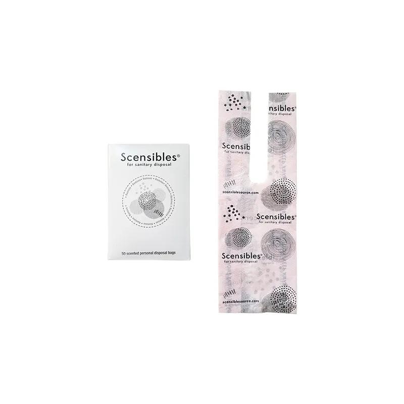 Scensibles® Menstrual Care Disposal Bag 3.375X2X9.75 IN Pink Gray HDPE 1200/Case