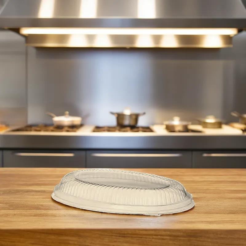 Lid Dome RPET Oval For 24 OZ Bowl 300/Case