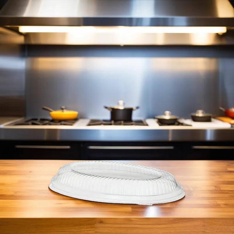 Lid Dome RPET Oval For 24 OZ Bowl 300/Case