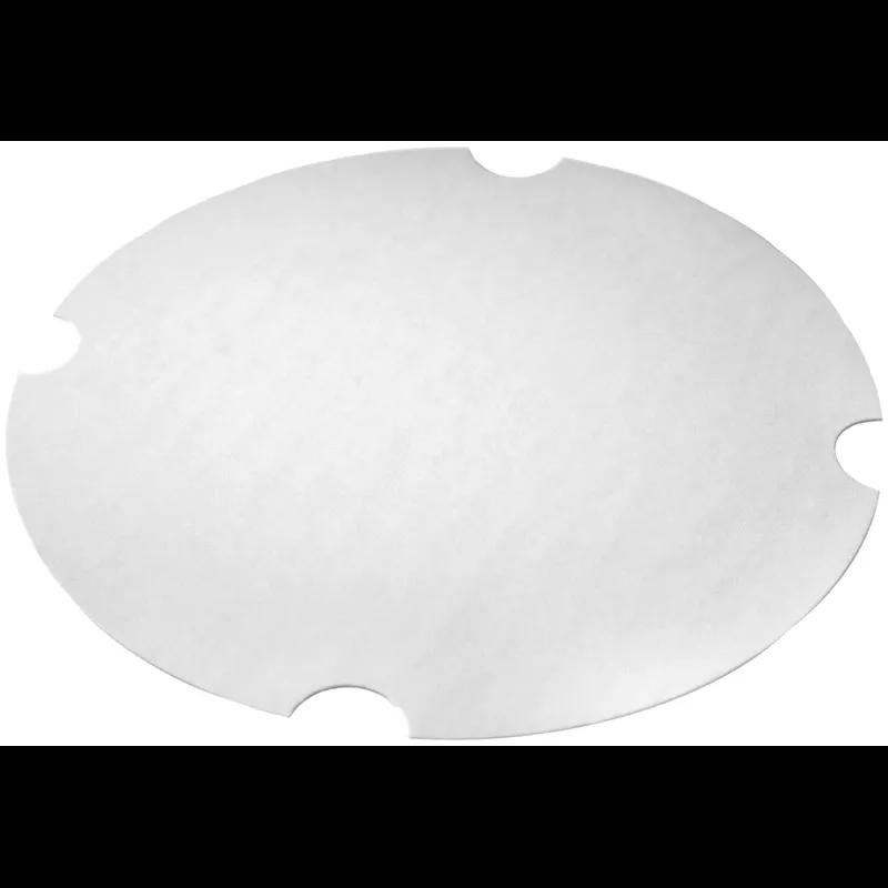 Lid Flat Paper White Round For 170 OZ Container 200/Case